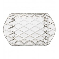 Manteigueira 17x10,5x8cm Deli Diamond de Cristal Ecologico